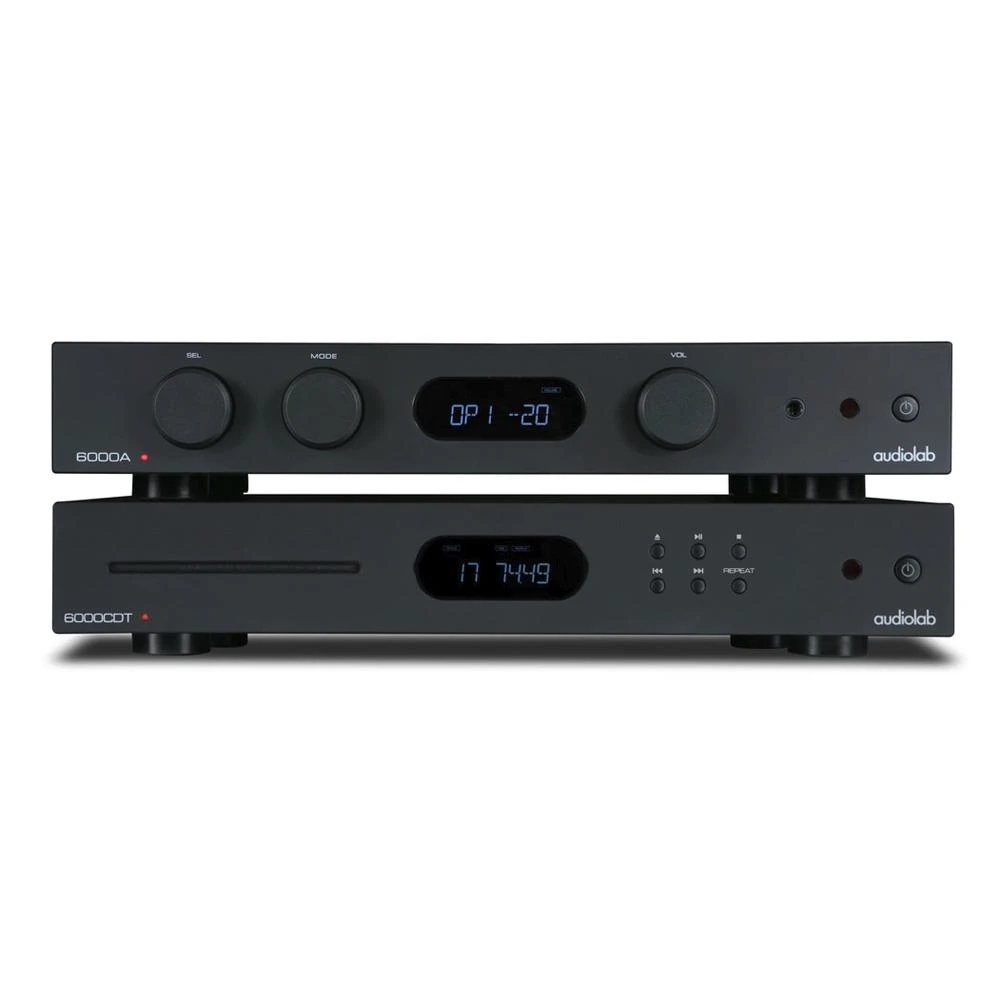 Audiolab 6000CDT CD Transport Audiolab 6000A Integrated Amplifier