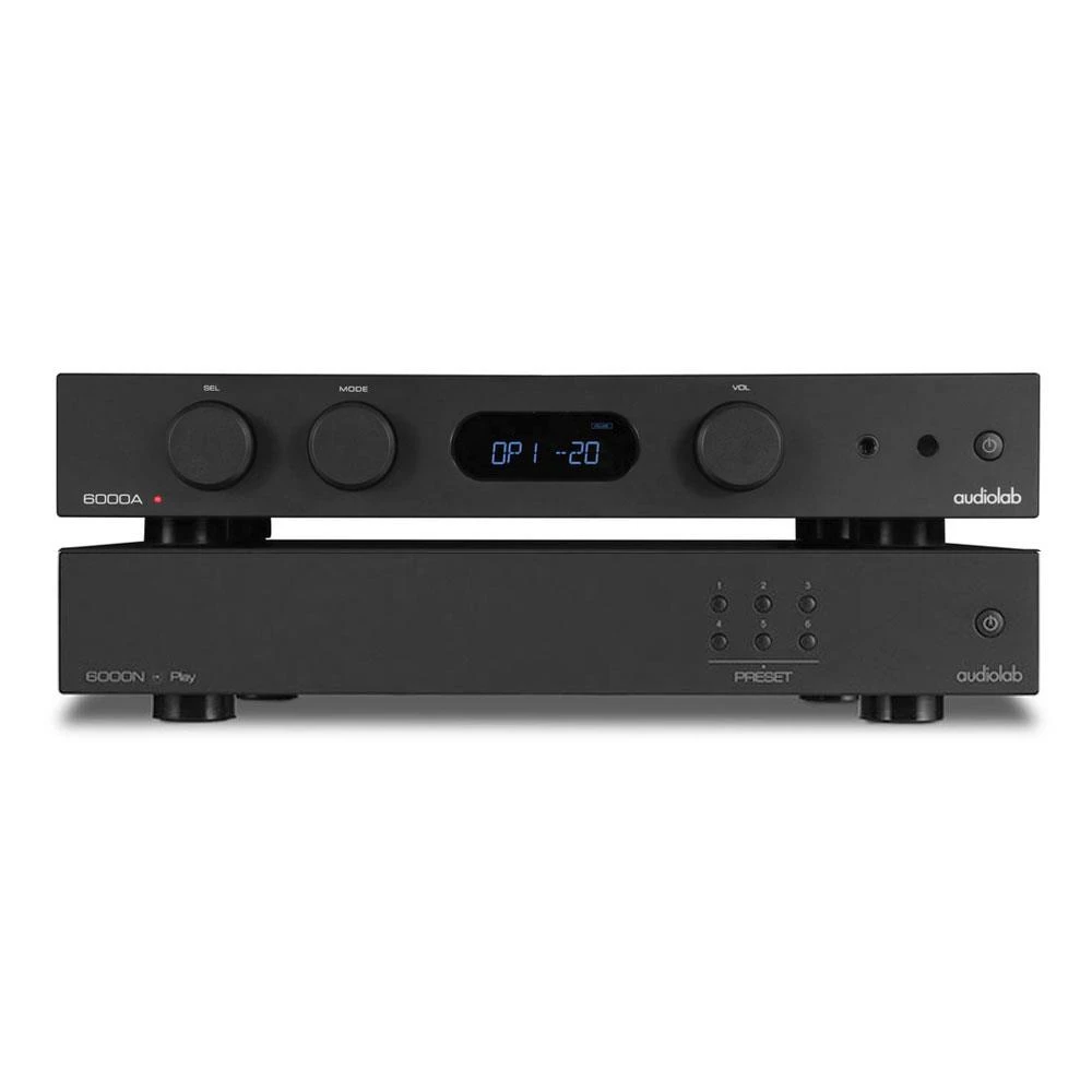 Audiolab 6000A Integrated Amplifier Audiolab 6000N Play Wireless Music Streamer
