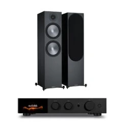 Audiolab 9000A Amplifier Monitor Audio Bronze 500 7G Speakers