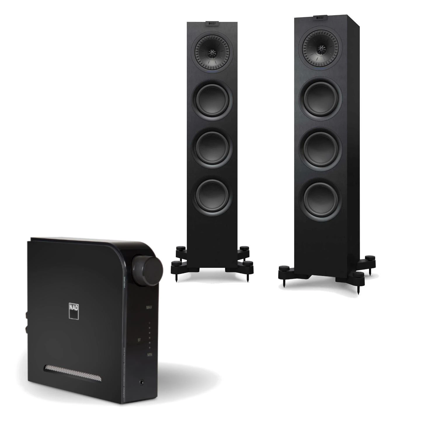 NAD D 3020v2 KEF Q550 Speakers