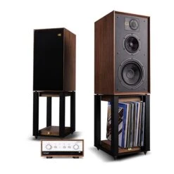 LEAK STEREO 130 (Walnut) Wharfedale LINTON Heritage Speakers With Stands