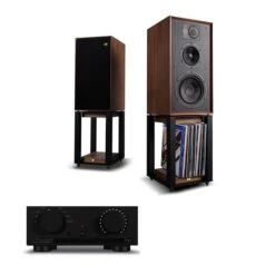 Mission 778X Amplifier Wharfedale LINTON Heritage Speakers (inc Stands)