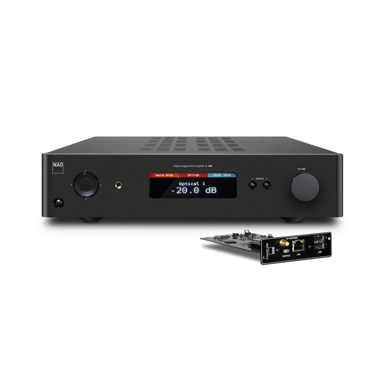 NAD C 368 Integrated Amplifier NAD MDC BluOS 2i Module