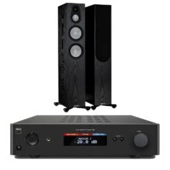 NAD C 368 Integrated AmplifierMonitor Audio Silver 300 7G Speakers