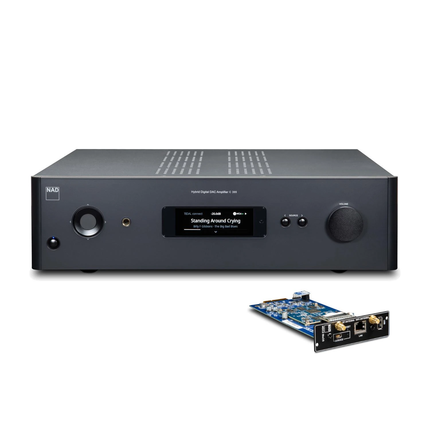 NAD C 399 Integrated Amplifier NAD MDC2 BluOS-D Module