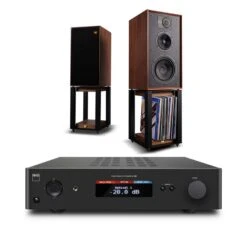 NAD C 368 Amplifier LINTON Heritage Speakers With Stands
