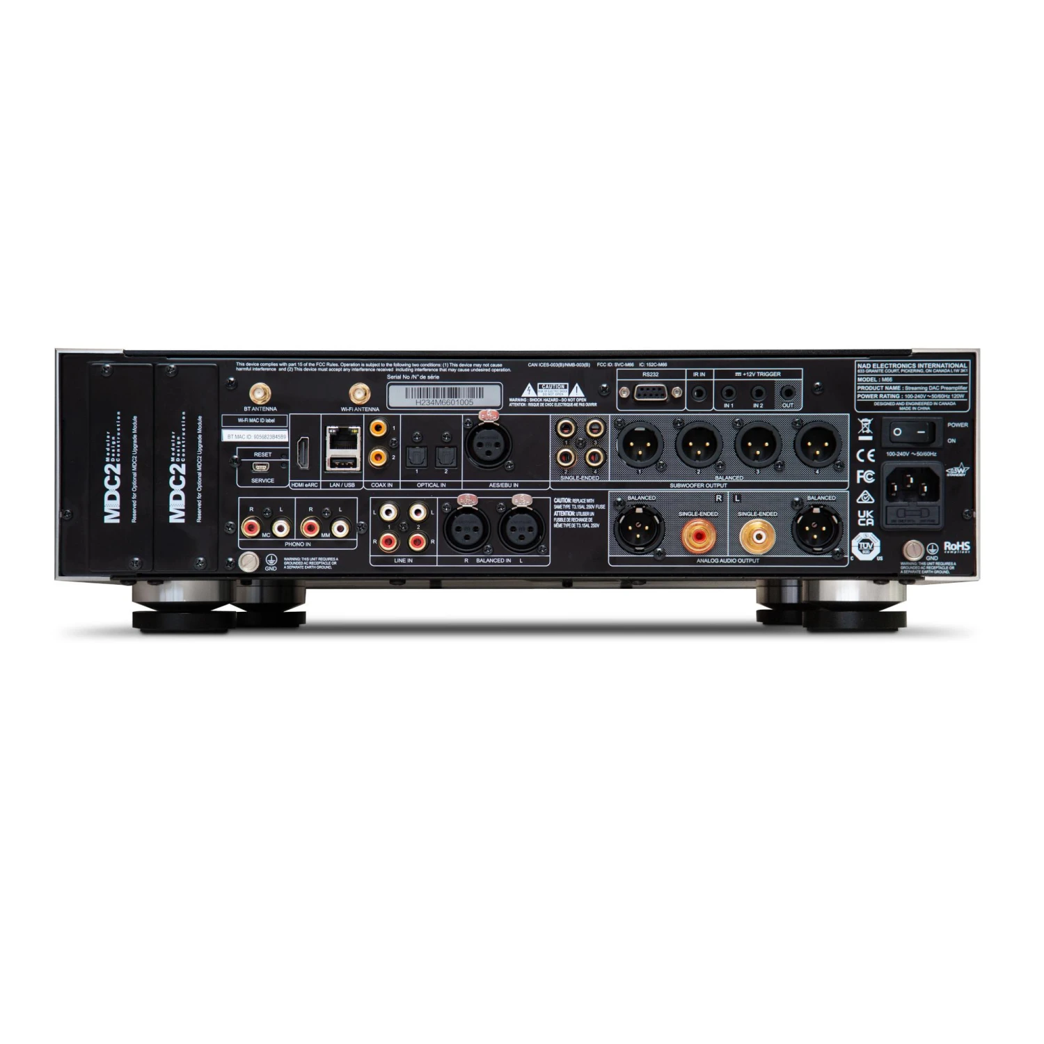 NAD M66 BluOS Streaming DAC Pre Amplifier - Image 4