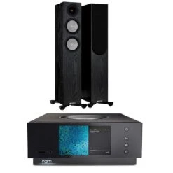 Naim Uniti Atom HDMI Streaming System Monitor Audio Silver 200 7G Speakers