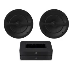 Bluesound POWERNODE (2021 Version) B&W Marine 8 Outdoor Speakers (Pair)