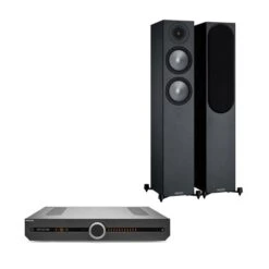 Roksan Attessa Streaming Amplifier Monitor Audio Bronze 200 Speakers