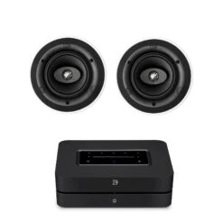 Bluesound POWERNODE (2021 Version) KEF Ci160.2CR In Ceiling Speakers (Pair)